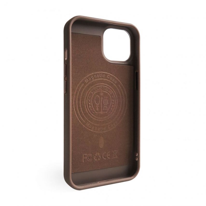 Чохол з функцією MagSafe Textured для Apple iPhone 13 Pro Max brown (02)