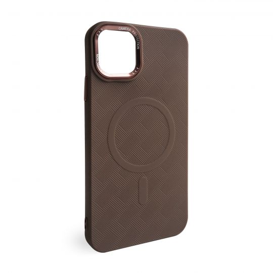 Чехол с функцией MagSafe Textured для Apple iPhone 11 Pro Max brown (02) - купить за 199.35 грн в Киеве, Украине