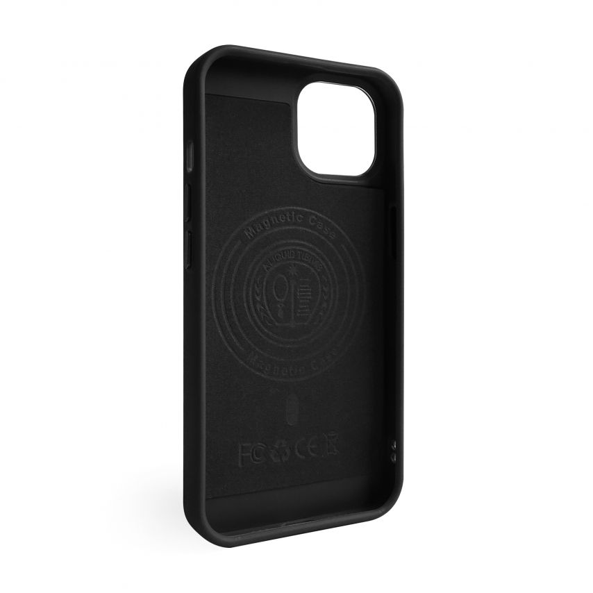 Чохол з функцією MagSafe Textured для Apple iPhone 14 black (03)