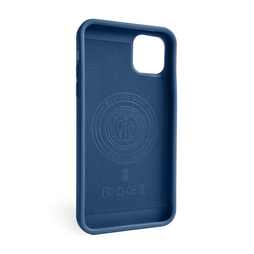 Чохол з функцією MagSafe Textured для Apple iPhone 11 Pro Max blue (05)