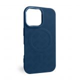 Чехол с функцией MagSafe Textured для Apple iPhone 16 blue (05)