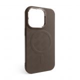 Чохол з функцією MagSafe Textured для Apple iPhone 16 Pro Max brown (02)