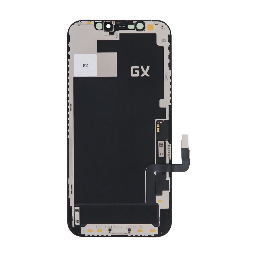 Дисплей (LCD) для Apple iPhone 12, 12 Pro з тачскріном black (Hard Oled GX, з мікросхемою) Original Quality