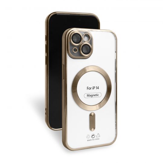 Чехол с функцией MagSafe для Apple iPhone 14 brown (13)
