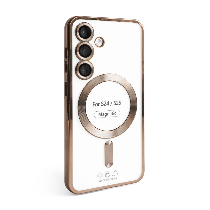 Чехол с функцией MagSafe для Samsung Galaxy S24/S921 (2024), S25/S931 (2025) brown (13)