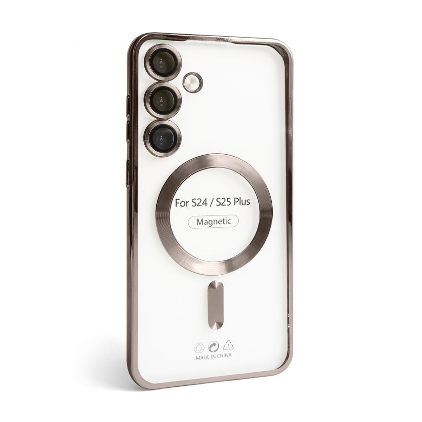 Чехол с функцией MagSafe для Samsung Galaxy S24 Plus/S926 (2024), S25 Plus/S936 (2025) brown (13)