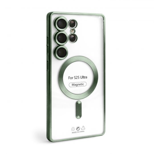 Чохол з функцією MagSafe для Samsung Galaxy S25 Ultra/S938 (2025) olive (08)