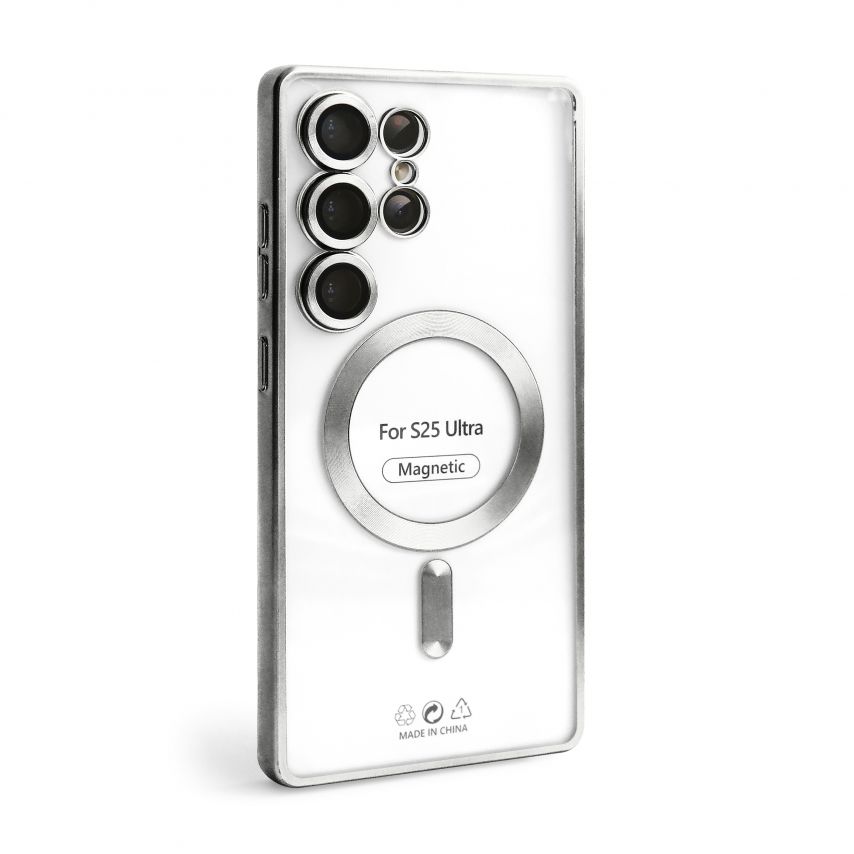 Чохол з функцією MagSafe для Samsung Galaxy S25 Ultra/S938 (2025) silver (10)