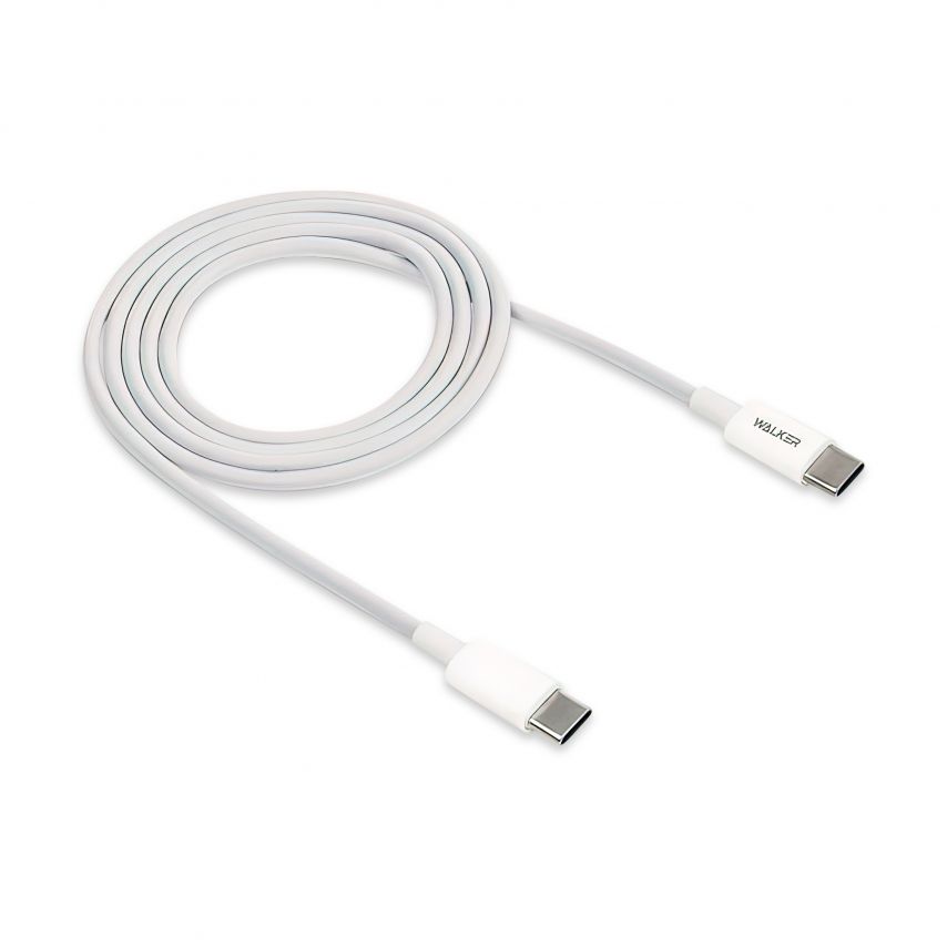 Кабель USB WALKER C850 Type-C to Type-C white