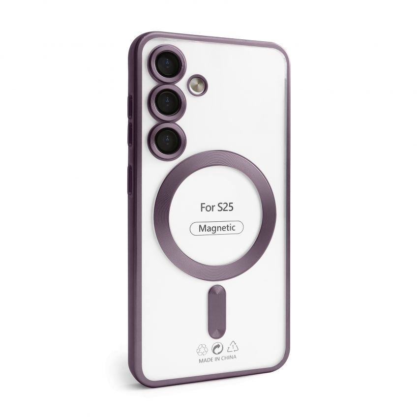 Чохол із функцією MagSafe для Samsung Galaxy S24/S921 (2024), S25/S931 (2025) violet (02) матовий