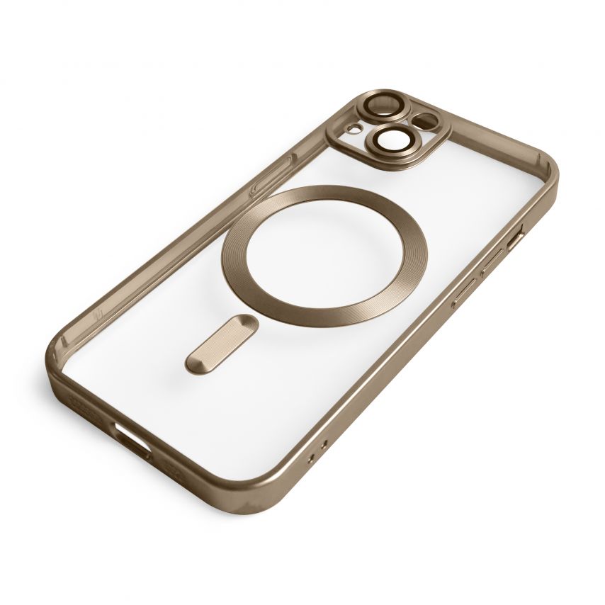 Чехол с функцией MagSafe для Apple iPhone 14 brown (13) матовый
