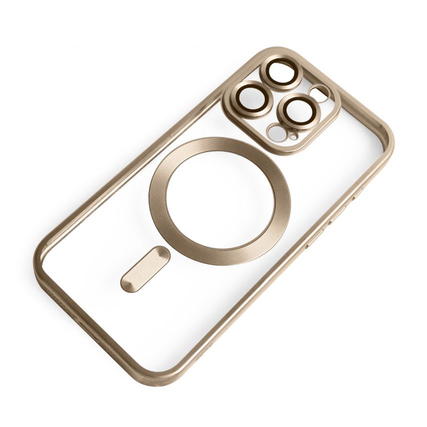 Чехол с функцией MagSafe для Apple iPhone 15 Pro brown (13) матовый