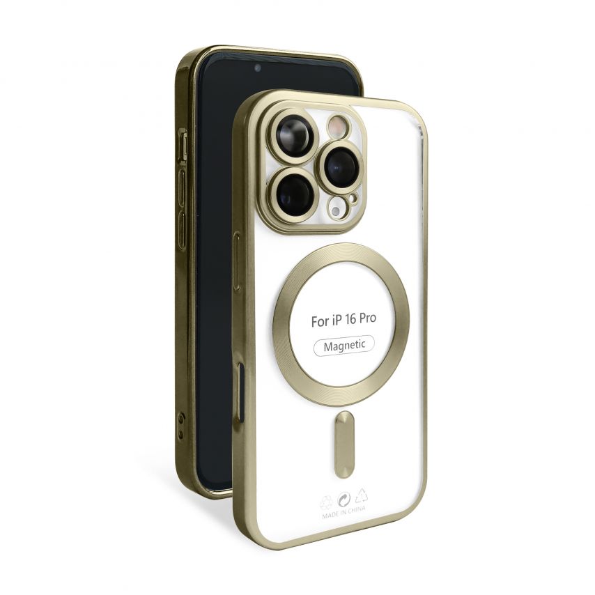 Чохол із функцією MagSafe для Apple iPhone 16 Pro brown (13) матовий