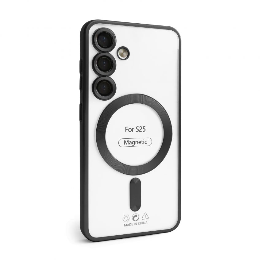 Чохол із функцією MagSafe для Samsung Galaxy S24/S921 (2024), S25/S931 (2025) black (09) матовий