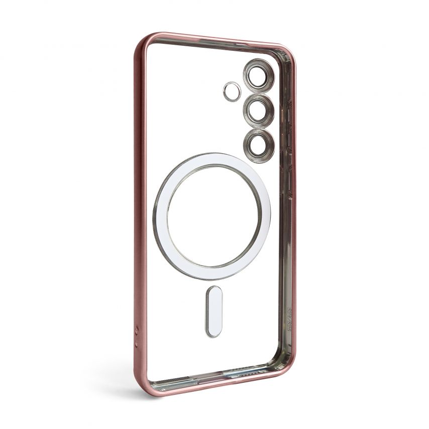 Чехол с функцией MagSafe для Samsung Galaxy S24/S921 (2024), S25/S931 (2025) pink (06) матовый