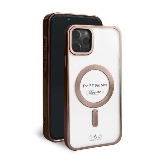 Чехол с функцией MagSafe для Apple iPhone 11 Pro Max brown (13) матовый - купить за 224.50 грн в Киеве, Украине