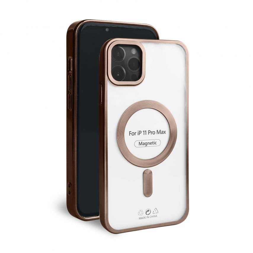 Чохол із функцією MagSafe для Apple iPhone 11 Pro Max brown (13) матовий