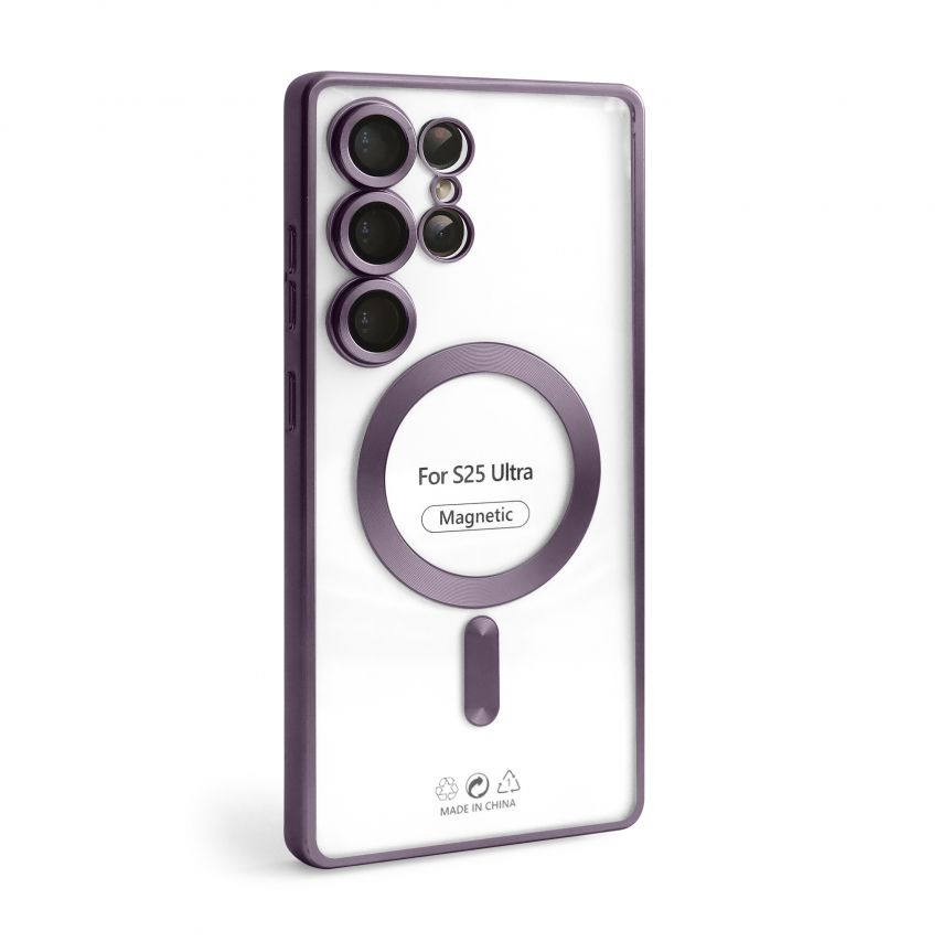 Чохол із функцією MagSafe для Samsung Galaxy S25 Ultra/S938 (2025) violet (02) матовий