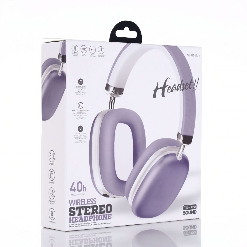 Наушники Bluetooth SY-BT1632 violet