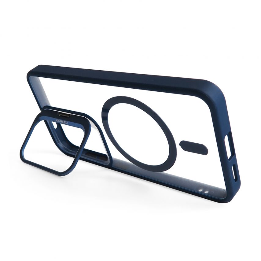 Чохол з функцією MagSafe для Samsung Galaxy S24/S921 (2024) з підставкою та захистом для камер dark blue (4)