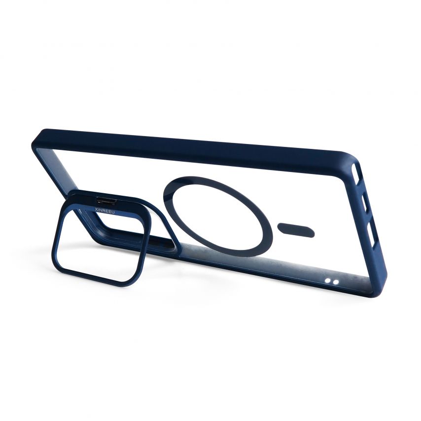 Чохол з функцією MagSafe для Samsung Galaxy S24 Ultra/S928 (2024) з підставкою та захистом для камер dark blue (4)