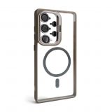 Чохол з функцією MagSafe для Samsung Galaxy S25 Ultra/S938 (2025) з підставкою та захистом для камер light grey (6)