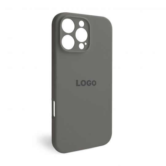 Чехол Full Silicone Case для Apple iPhone 16 Pro Max titanium grey (74) закрытая камера - купить за 221.50 грн в Киеве, Украине
