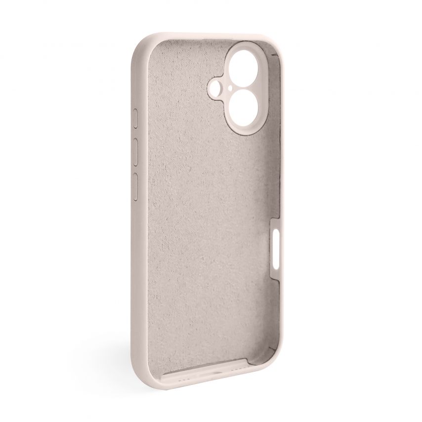 Чехол Full Silicone Case для Apple iPhone 16 grey pink (73) закрытая камера