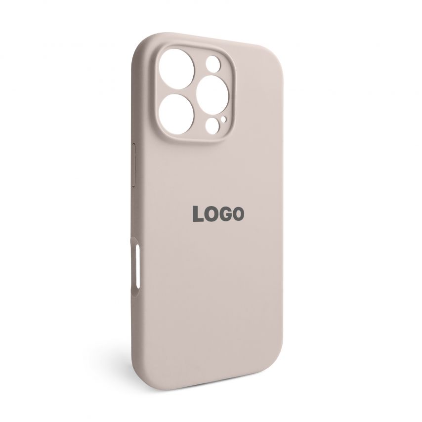 Чохол Full Silicone Case для Apple iPhone 16 Pro grey pink (73) закрита камера