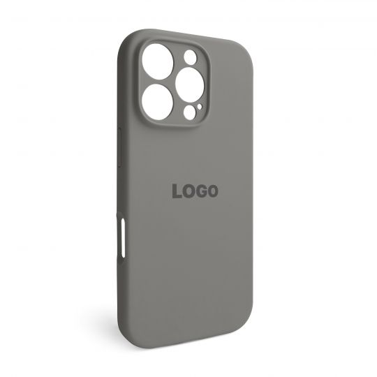 Чехол Full Silicone Case для Apple iPhone 16 Pro titanium grey (74) закрытая камера
