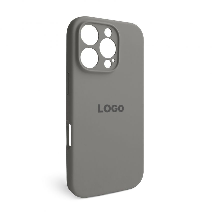 Чехол Full Silicone Case для Apple iPhone 16 Pro titanium grey (74) закрытая камера