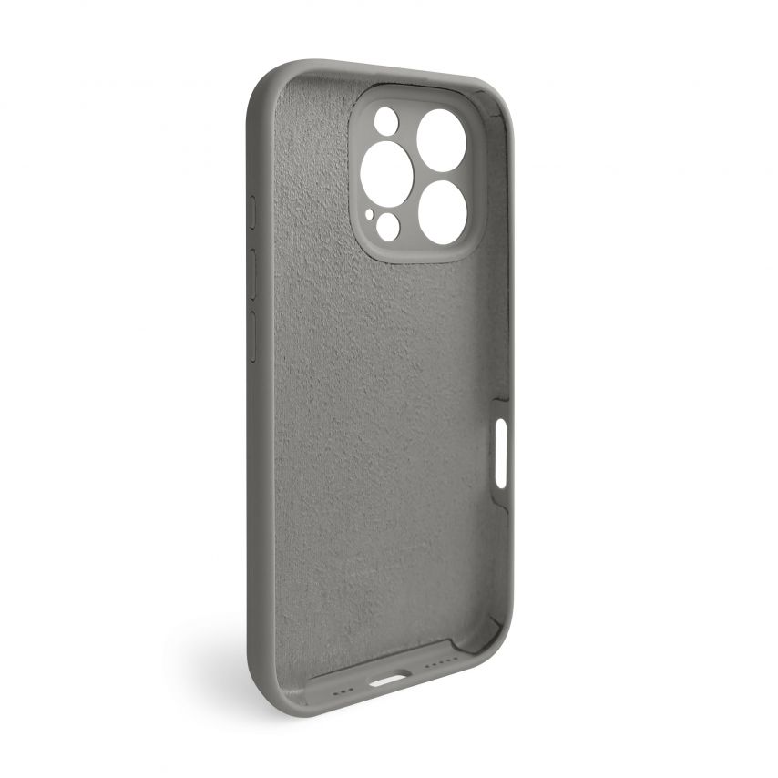 Чехол Full Silicone Case для Apple iPhone 16 Pro titanium grey (74) закрытая камера