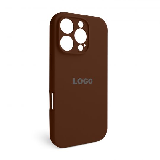 Чехол Full Silicone Case для Apple iPhone 16 Pro dark brown (75) закрытая камера - купить за 221.50 грн в Киеве, Украине
