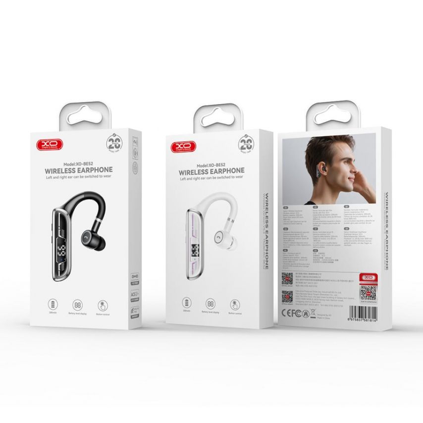 Bluetooth гарнитура XO BE52 black