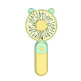 Портативний вентилятор Y-19 400mAh yellow/mint