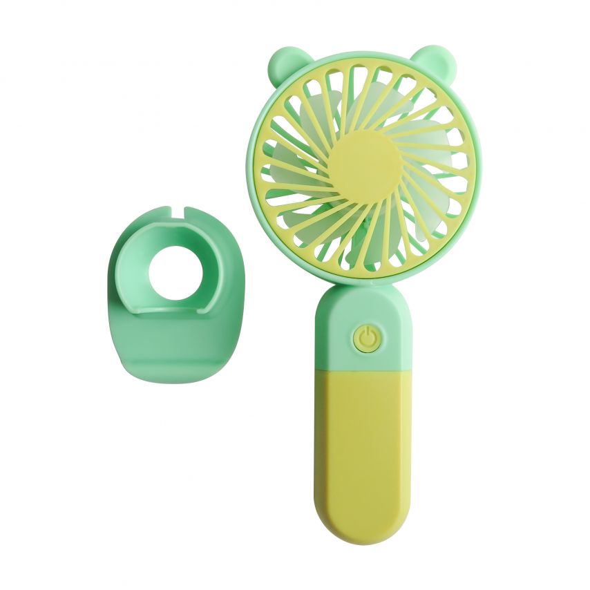 Портативний вентилятор Y-19 400mAh yellow/mint