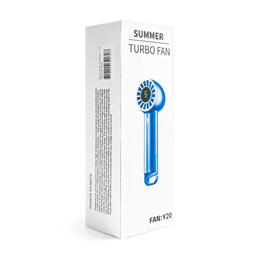 Портативний вентилятор Y-20 1200mAh blue