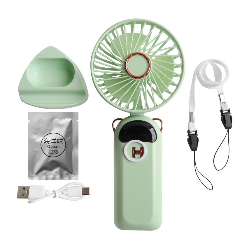 Портативний вентилятор Y-05 1200mAh green