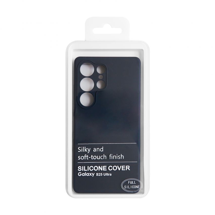 Чехол Full Silicone Case для Samsung Galaxy S25 Ultra/S938 (2025) dark blue (08) (без логотипа)