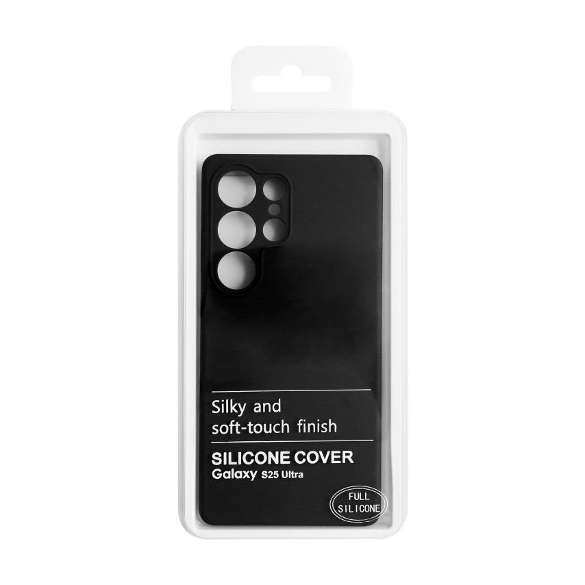 Чехол Full Silicone Case для Samsung Galaxy S25 Ultra/S938 (2025) black (18) (без логотипа)