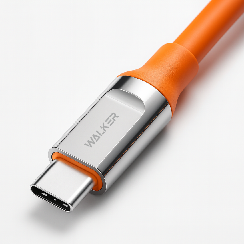 Кабель USB WALKER C915 Type-C orange
