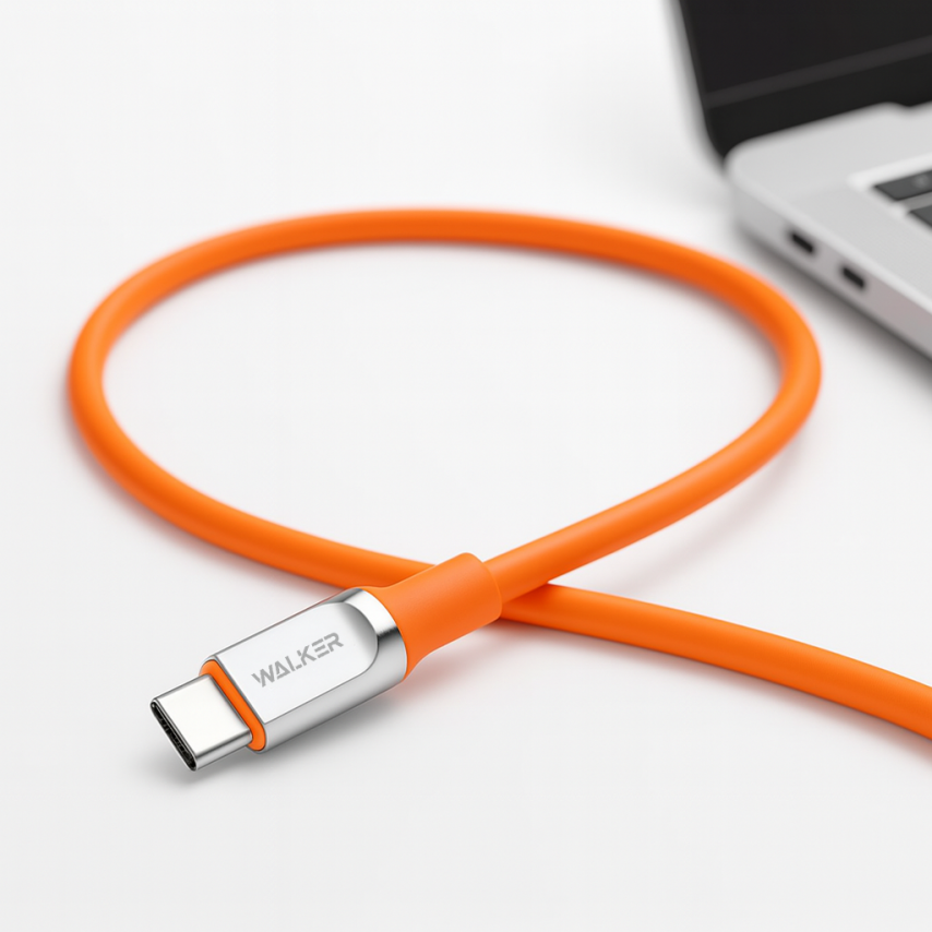 Кабель USB WALKER C915 Type-C orange