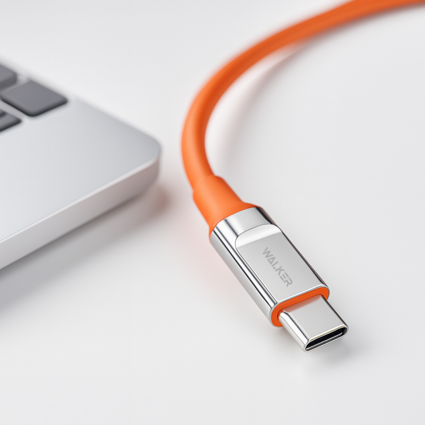 Кабель USB WALKER C915 Type-C orange