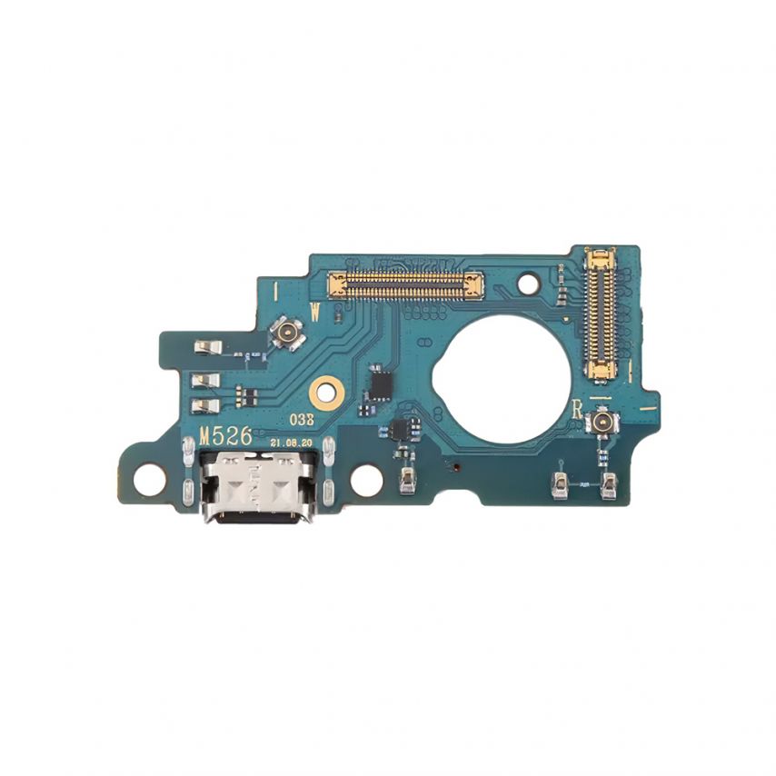 Шлейф (нижня плата) для Samsung Galaxy M52 5G/M526B (2021) з роз'ємом зарядки та мікрофоном High Quality