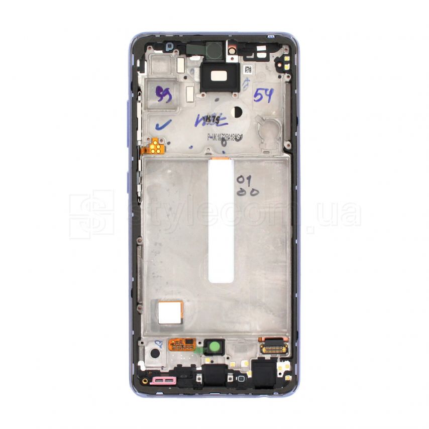 Дисплей (LCD) для Samsung Galaxy A52 4G/A525, A52 5G/A526 (2021) з тачскріном та рамкою violet Service Original (PN:GH82-25524C)