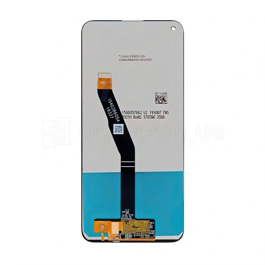 Дисплей (LCD) для Huawei P40 Lite E, Honor 9C, Y7P 2020 з тачскріном black Original Quality (УЦІНКА! Відшарування біля камери, погнутий захист підсвічування)
