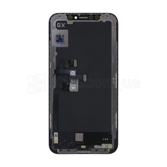 Дисплей (LCD) для Apple iPhone X з тачскріном black (Oled GX) Original Quality (УЦІНКА! Відшарування знизу)