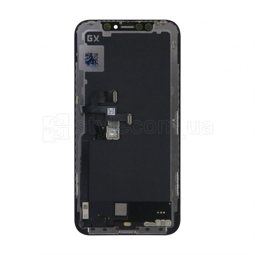 Дисплей (LCD) для Apple iPhone X з тачскріном black (Oled GX) Original Quality (УЦІНКА! Відшарування знизу)