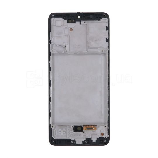 Дисплей (LCD) для Samsung Galaxy A31/A315 (2020) с тачскрином и рамкой black (Oled/короткая матрица) Original Quality (УЦЕНКА! Повреждение рамки)