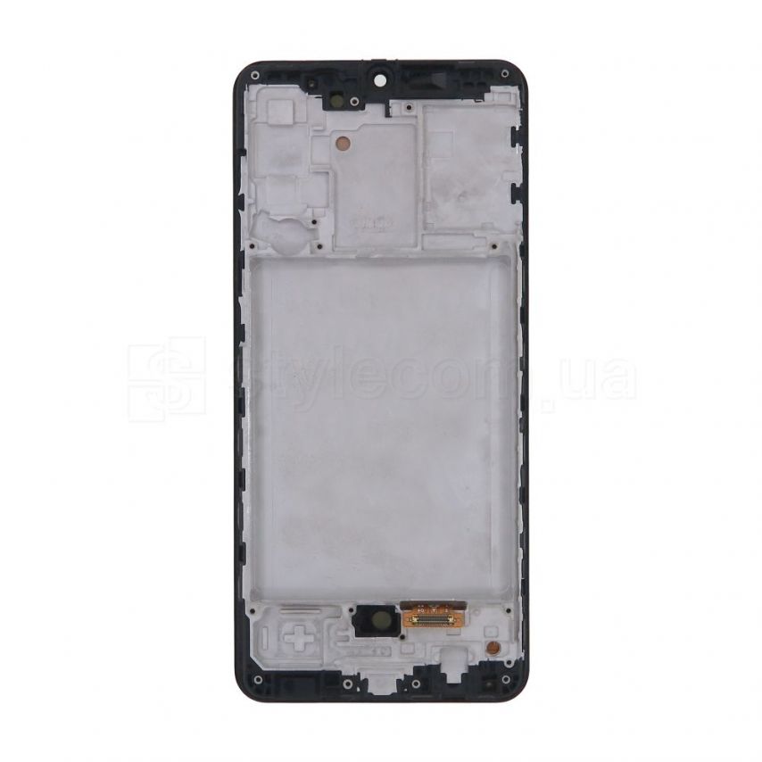 Дисплей (LCD) для Samsung Galaxy A31/A315 (2020) з тачскріном і рамкою black (Oled/коротка матриця) Original Quality (УЦІНКА! Відшарування знизу)